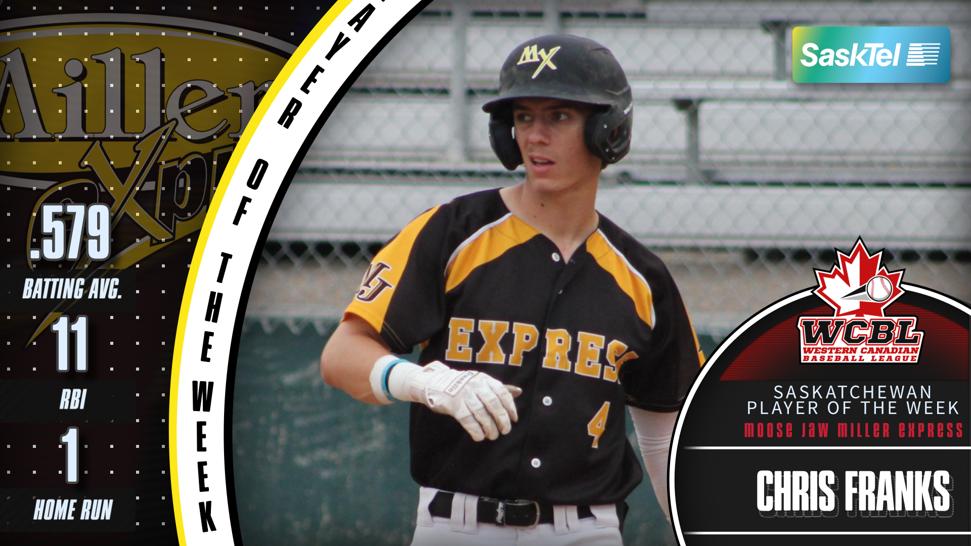 SaskTel Player of the Week Chris Franks